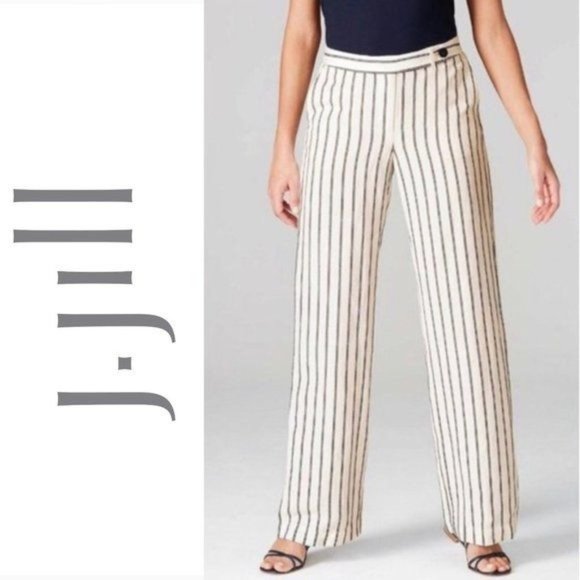 J. Jill Pants - J. jill Linen Wide Leg Pants Culottes in Barleymult Color Linen Blend Medium NWT